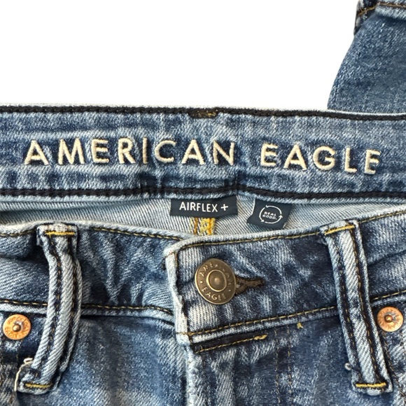 Men’s AE American Eagle Airflex BOOTCUT faded blue JEANS 31 x 32 - Picture 4 of 6